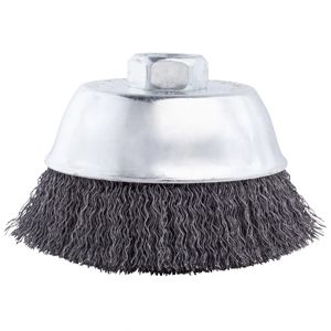 4" Crimped Wire Cup Brush with 5/8"-11NC Arbor