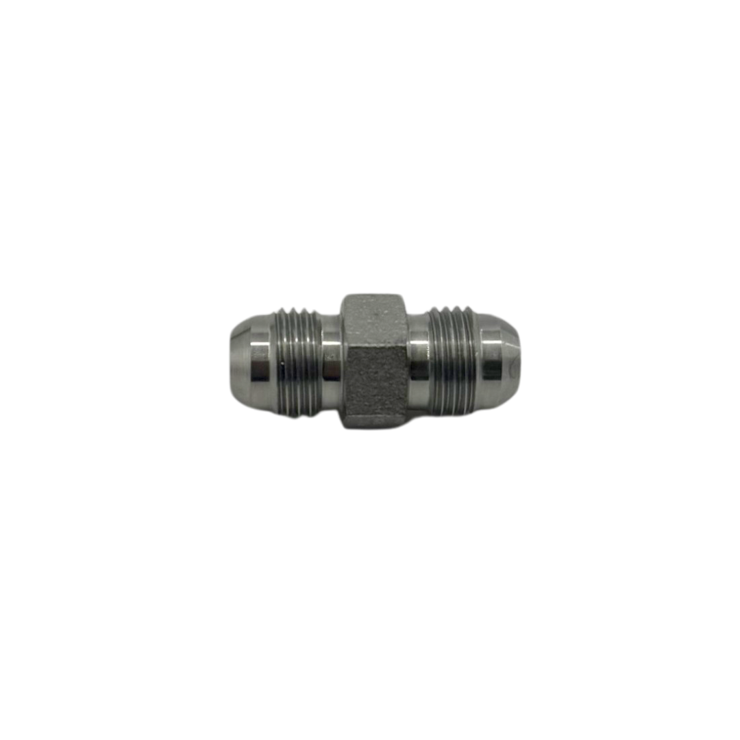 JIC 37° Flare Small Hex Union – 3/8" Hose to 3/8" Hose, 5/8" Hex – Hydraulic Fitting, Vibration-Resistant