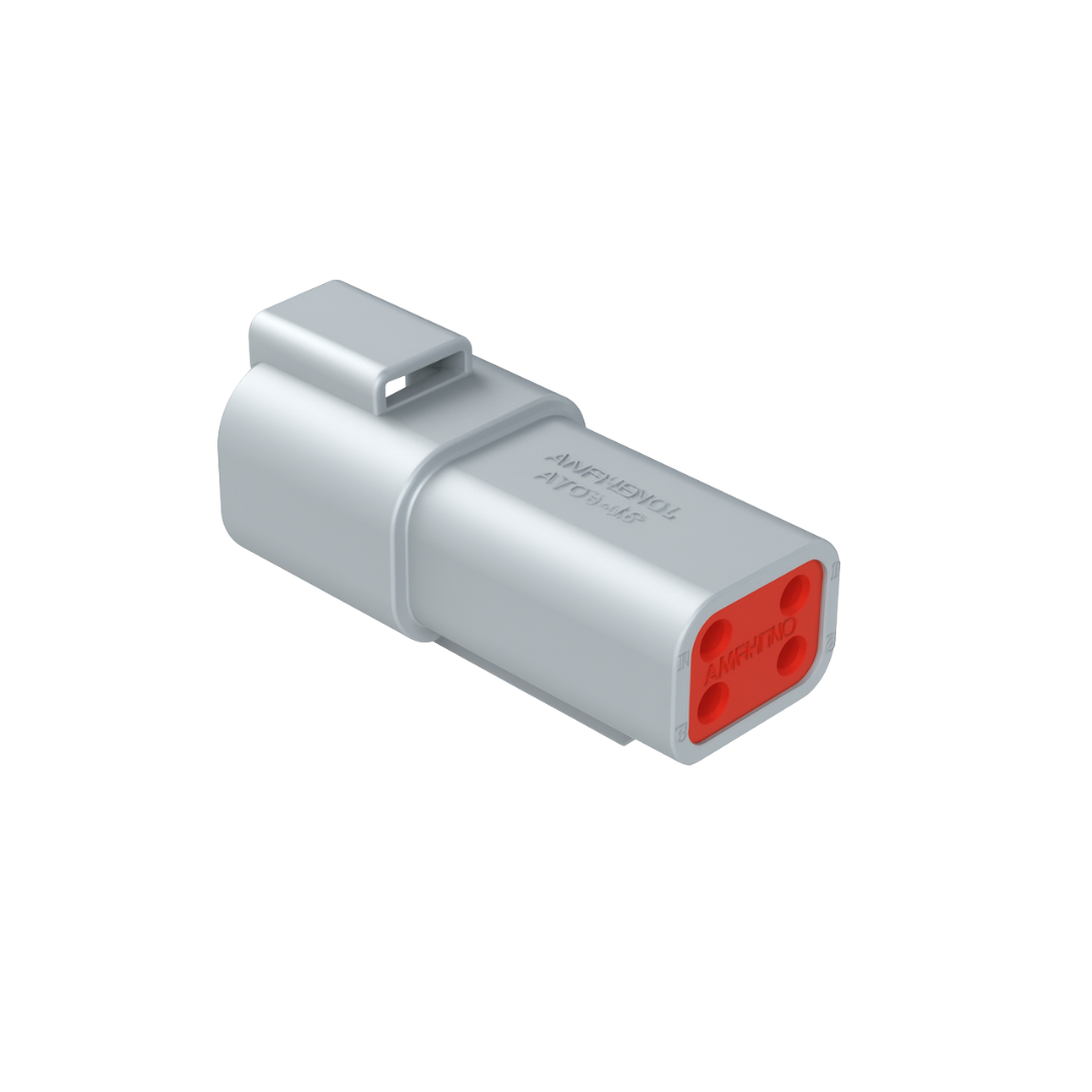 Amphenol AT04-4P 4-Way Sealed Male Receptacle Connector